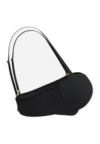 Sort bh med formstøbte skåle, justerbare stropper og lynlåslukning. Glat tekstur med minimale syninger.