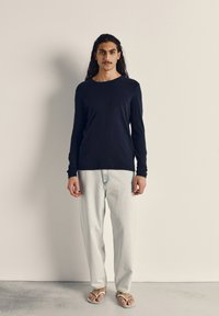 American Vintage HOMME BYSAPICK - Tops ar garām piedurknēm - navy