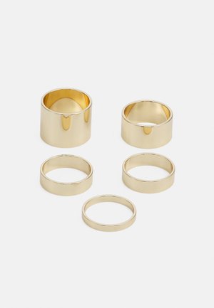 5 PACK - Anel - gold-coloured