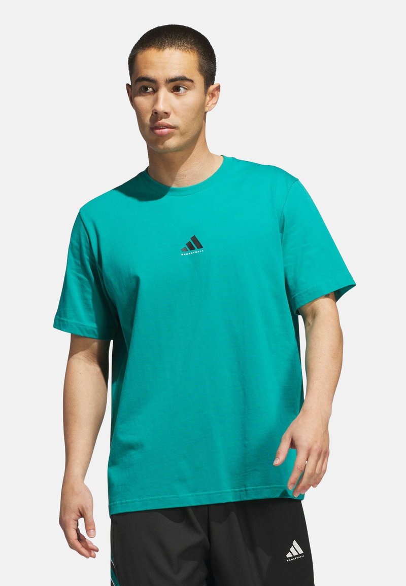 adidas Performance BASKETBALL - Camiseta básica - pure teal black