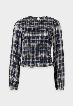 ONLY, ONLCARLY SMOCK - Blouse - naval academy/cloud dancer