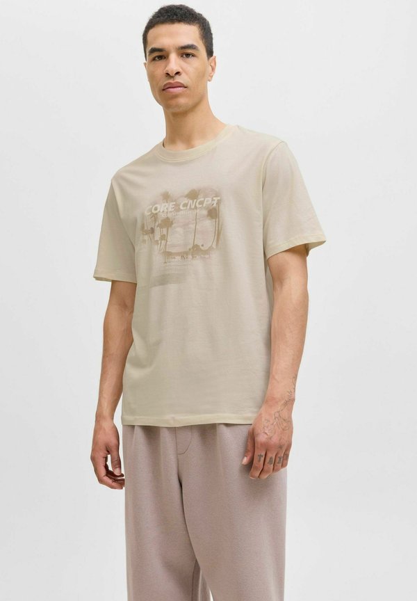 RUNDHALSAUSSCHNITT - T-Shirt print - sweet corn