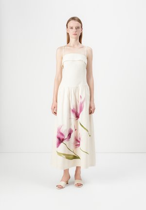RUFFLE MAXI DRESS LIABILITY - Dolga obleka - beige/light pink