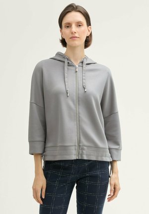 TOM TAILOR Mikina so zipsom - explicit grey