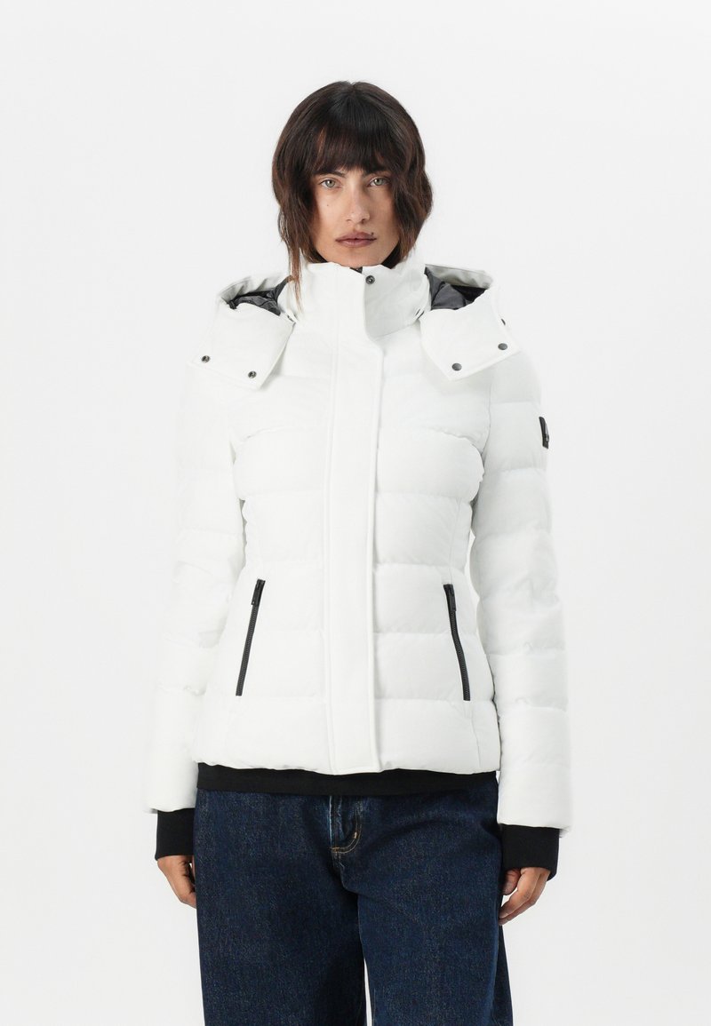 Moose Knuckles Gewatteerde jas wit