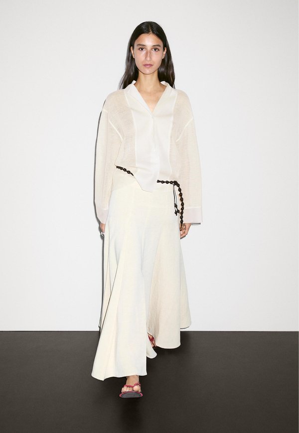 DETAIL - Button-down blouse - beige