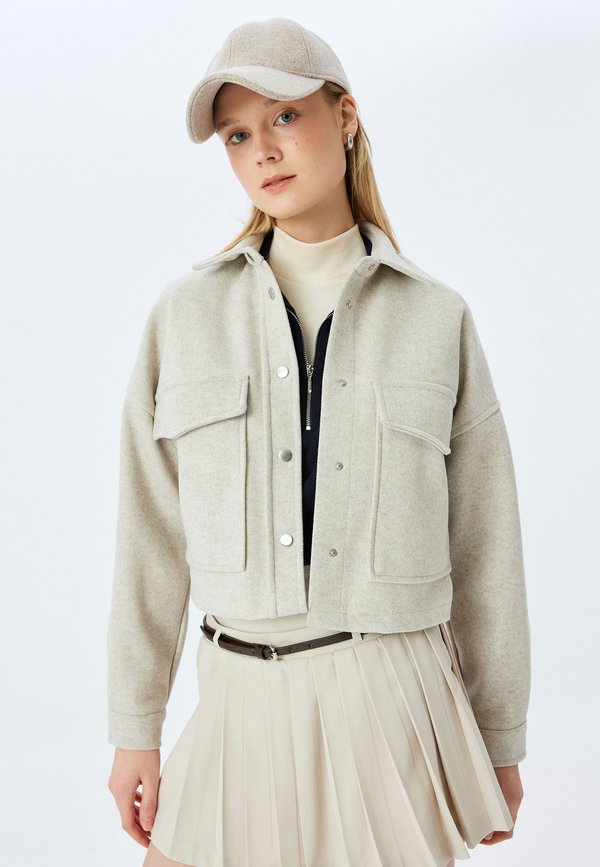 POCKET DETAIL  - Leichte Jacke - beige