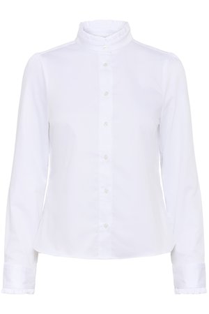 InWear, IWCALLY FRILL - Πουκαμίσα με κουμπιά - pure white