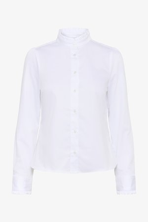 InWear, IWCALLY FRILL - Nööpidega pluus - pure white