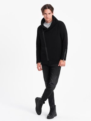 LONDON - Zip-up sweatshirt - black