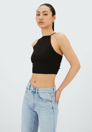 MIT BÄNDERN - Top - black