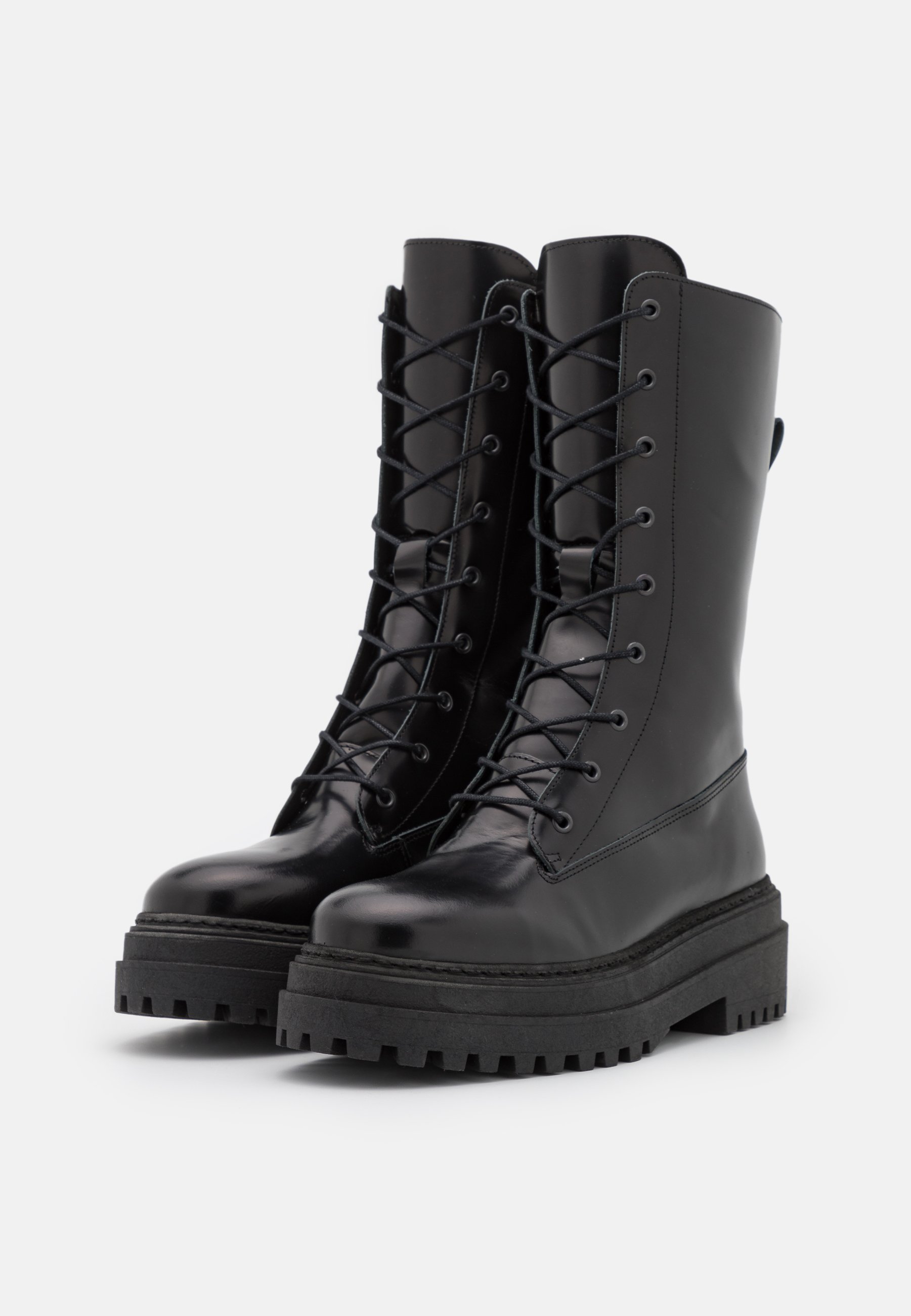 Women SLFASTA CHUNKY LACEUP BOOT - Platform boots Women SLFASTA CHUNKY LACEUP BOOT - Platform boots