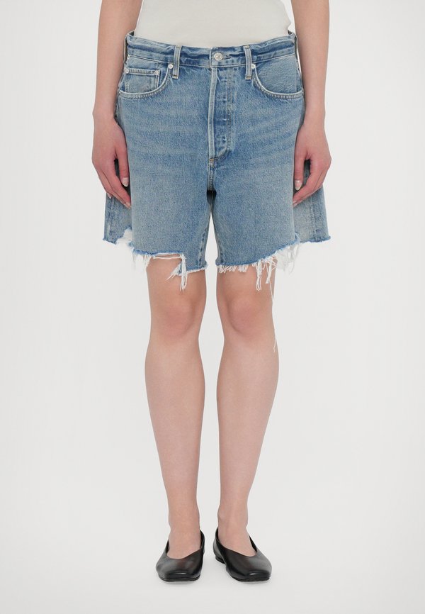 MARLOW LONG SHORT - Denim shorts - valencia