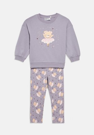 NMFVALONA SET - Verryttelypuku - lavender gray