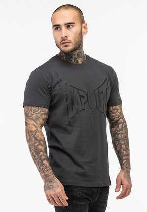 NORMALE PASSFORM LIFESTYLE - Print T-shirt - anthracite black