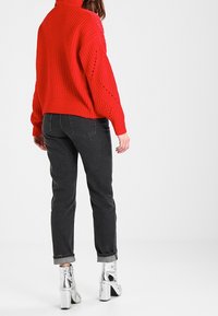 Pieces Strickpullover - red