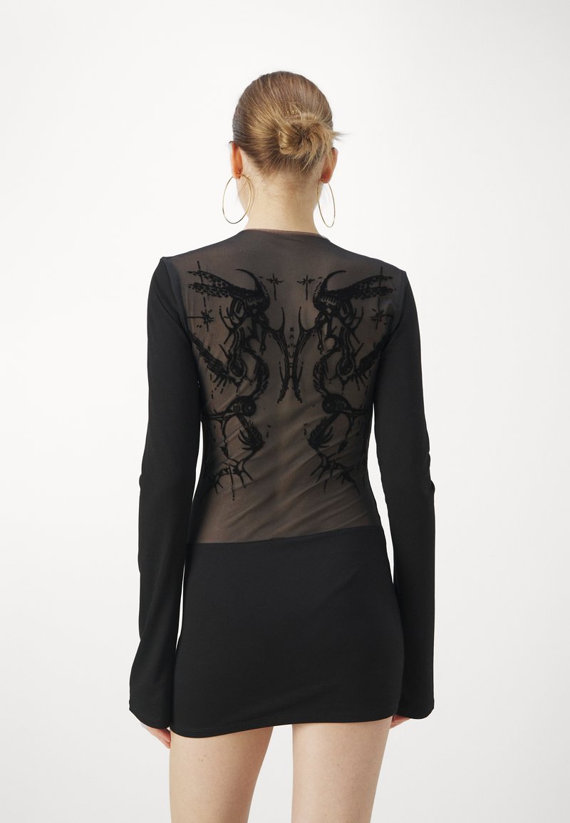 Jaded London BACK DRESS - Jersey dress - black - Zalando.co.uk