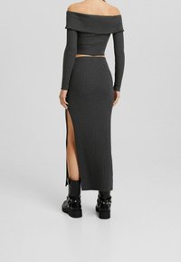 Bershka Kofta - mottled dark grey