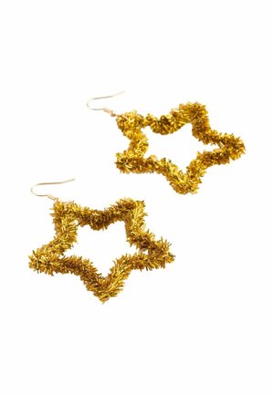 CHRISTMAS TINSEL STAR - Cercei - gold tone