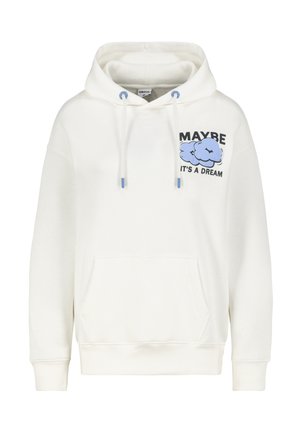 MIT COMIC SCHRIFT - Kapuzenpullover - white