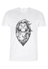 Disney THE LION KING THE LINO KING - Camiseta estampada - white