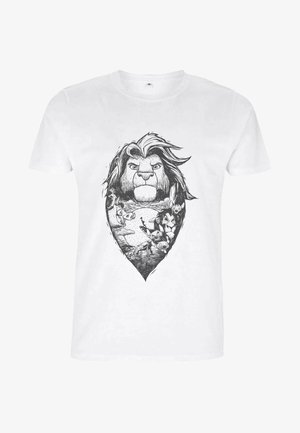Disney THE LION KING THE LINO KING - Camiseta estampada - white