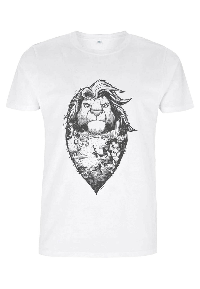 Disney THE LION KING THE LINO KING - Camiseta estampada - white