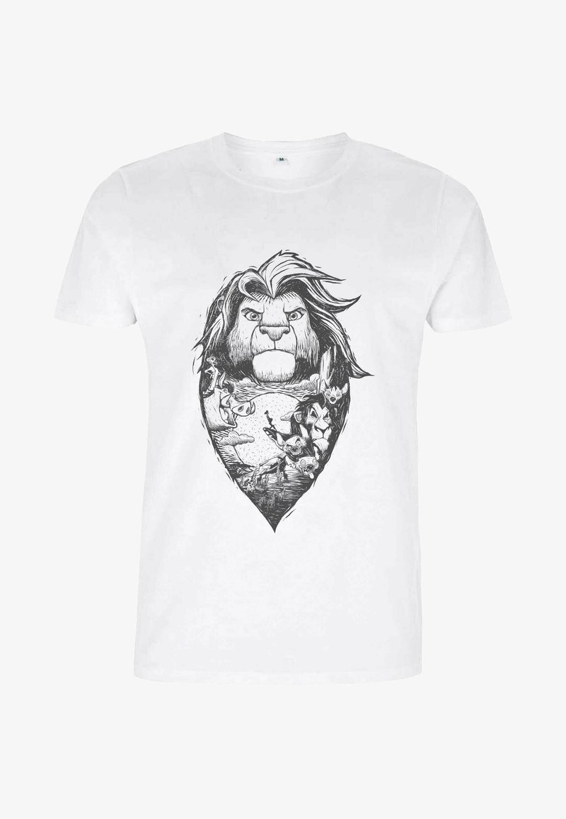 Disney THE LION KING THE LINO KING - Camiseta estampada - white