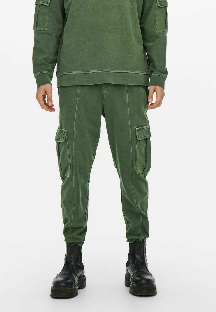 Only \u0026 Sons Pantaloni cargo - rifle green/verde - Zalando.it
