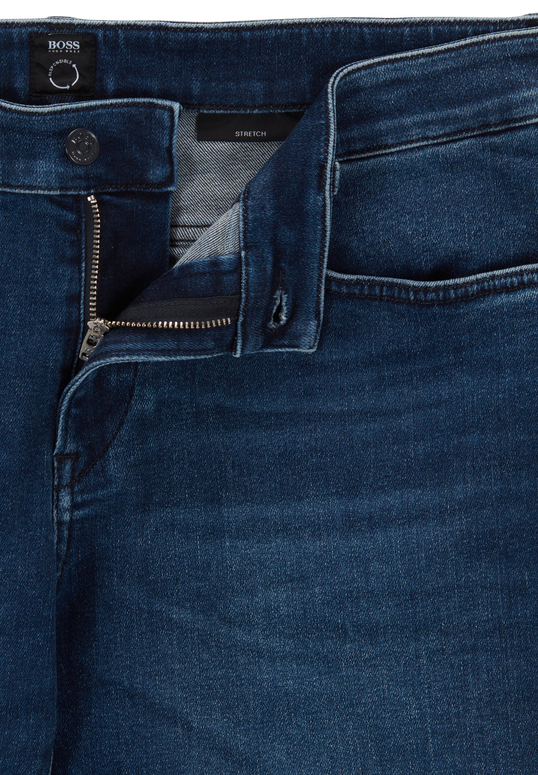 BOSS DELAWARE - Slim fit jeans - dark 