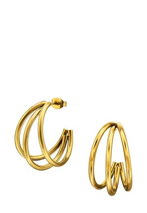 HALBE MIT DREI GEBOGENEN STÄBEN  - Orecchini - gold-coloured