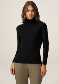 Oltre DOLCEVITA CON DETTAGLIO BOTTONI - Maglione - nero