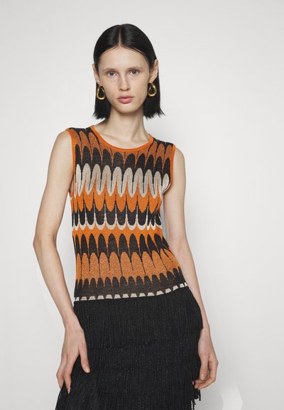 Lukhanyo Mdingi SOCIETY DRESS - Pulóverruha - mango/black/yellow