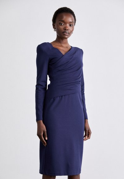 Emporio Armani VESTITO - Jersey dress - blu mezzanotte