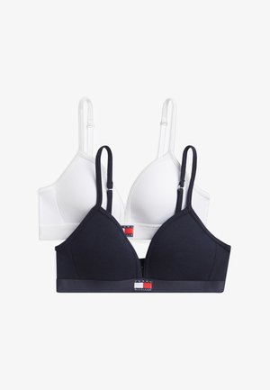 Tommy Hilfiger, 2 PACK - Triangle bra - navy blue/white