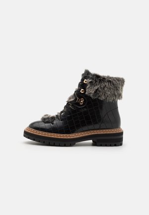Bottines à lacets - black