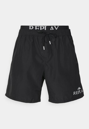 Replay BOXER STYLE BASIC CUFF LOGO 3 PACK - Shorty - black/grey melange