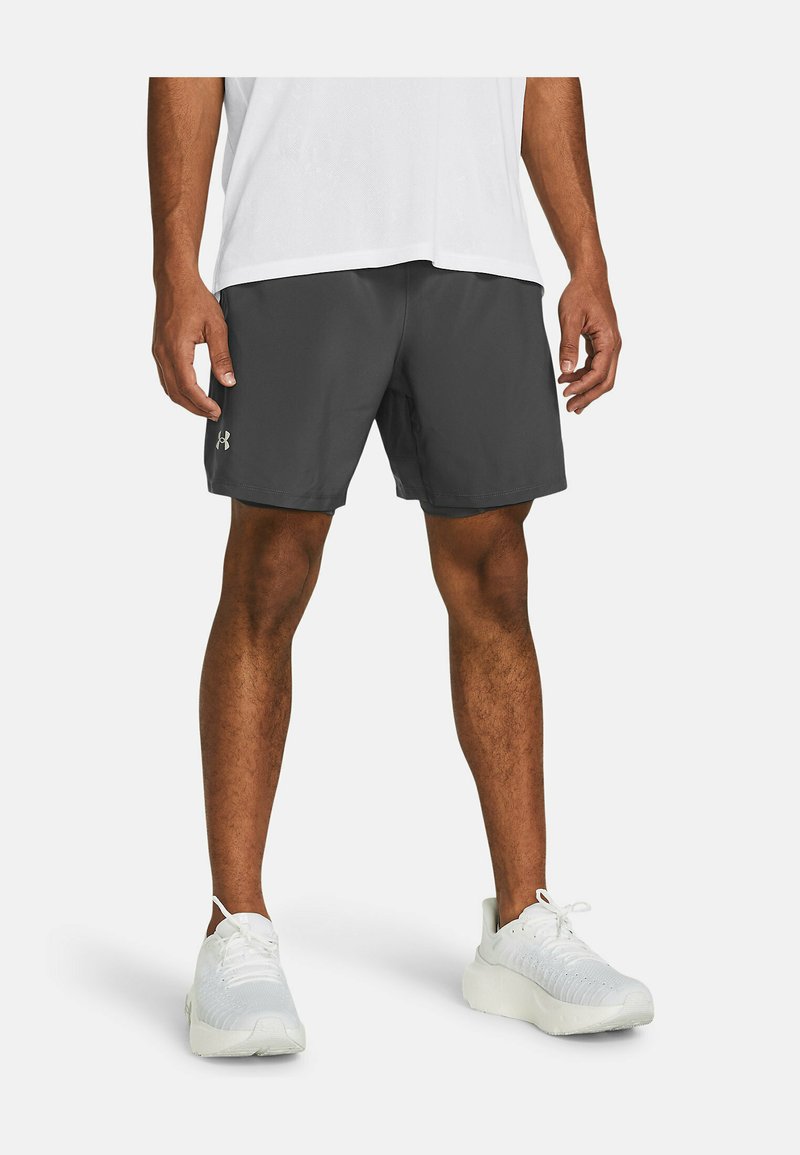 Under Armour - LAUNCH 2-IN-1  - Träningsshorts - castlerock, Förstora