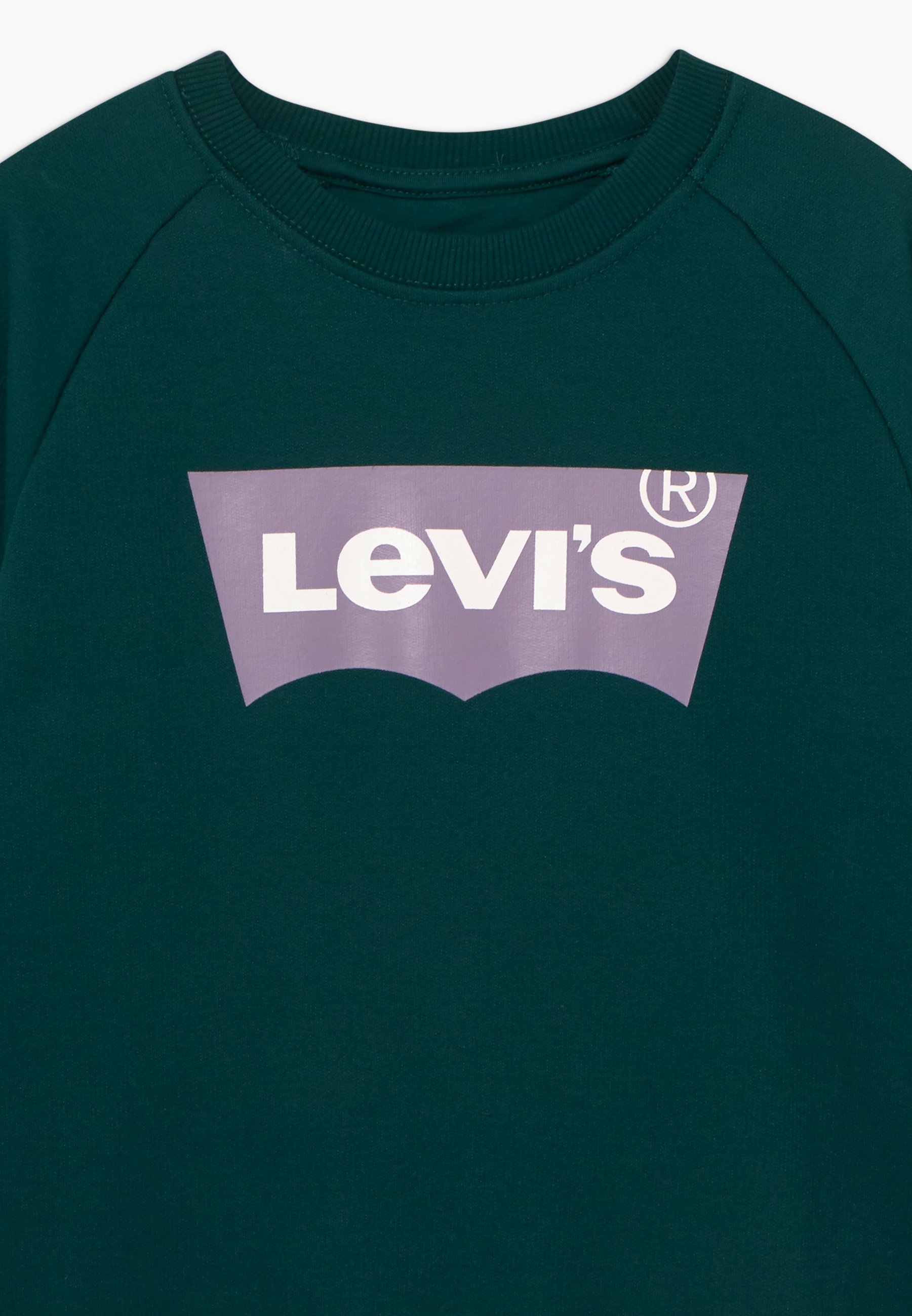 Levi's® KEY ITEM LOGO CREW Sweater deep tealpetrol Levi's sweater met logo groen | wehkamp