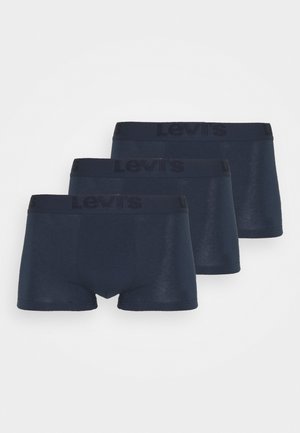 Marineblå boxer briefs i en pakke med tre. Fremstillet af blødt stof, med elastiske taljebånd og prægede Levi's-logoer.