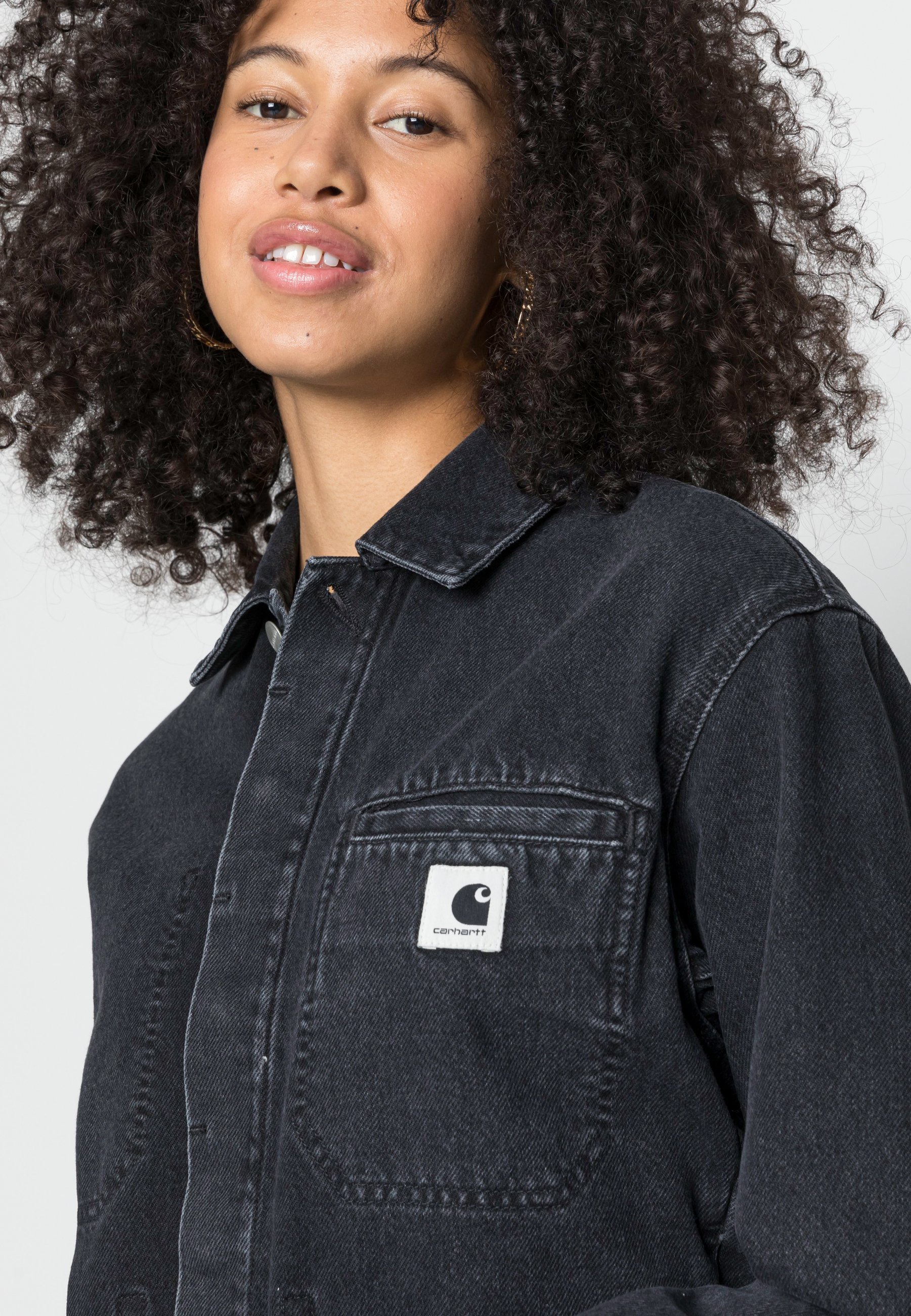 Carhartt WIP - W' Nora Jacket Black Stone Washed - Jackets