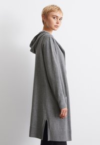 Marc O'Polo DENIM HOOD LONGSLEEVE - Strickjacke - dark shadow melange