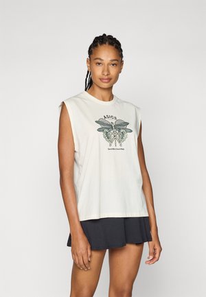 ASICS GAME SEASONAL GRAPHIC TOP - Sportfelső - cream