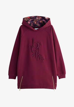 B by Ted Baker, LONGLINE - Mikina s kapucňou - aubergine purple