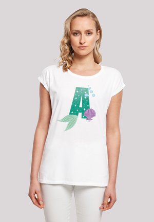 DISNEY ALPHABET A IS FOR ARIELLE DIE MEERJUNGFRAU - T-Shirt print - white