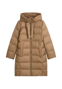 COAT WITH HOOD WELT POCKETS - Down coat - melted nougat