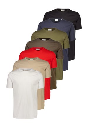 O NECK TEE 7 PACK - T-Shirt basic - multi