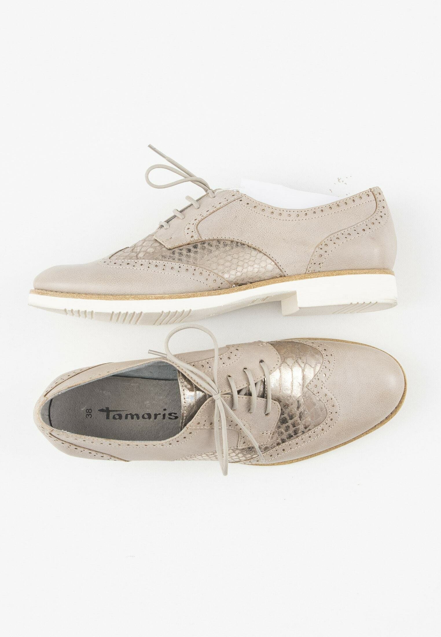 RIEKER Veterschoen Beige dames (1.6.3.1.1 - N8024-60) - West-End