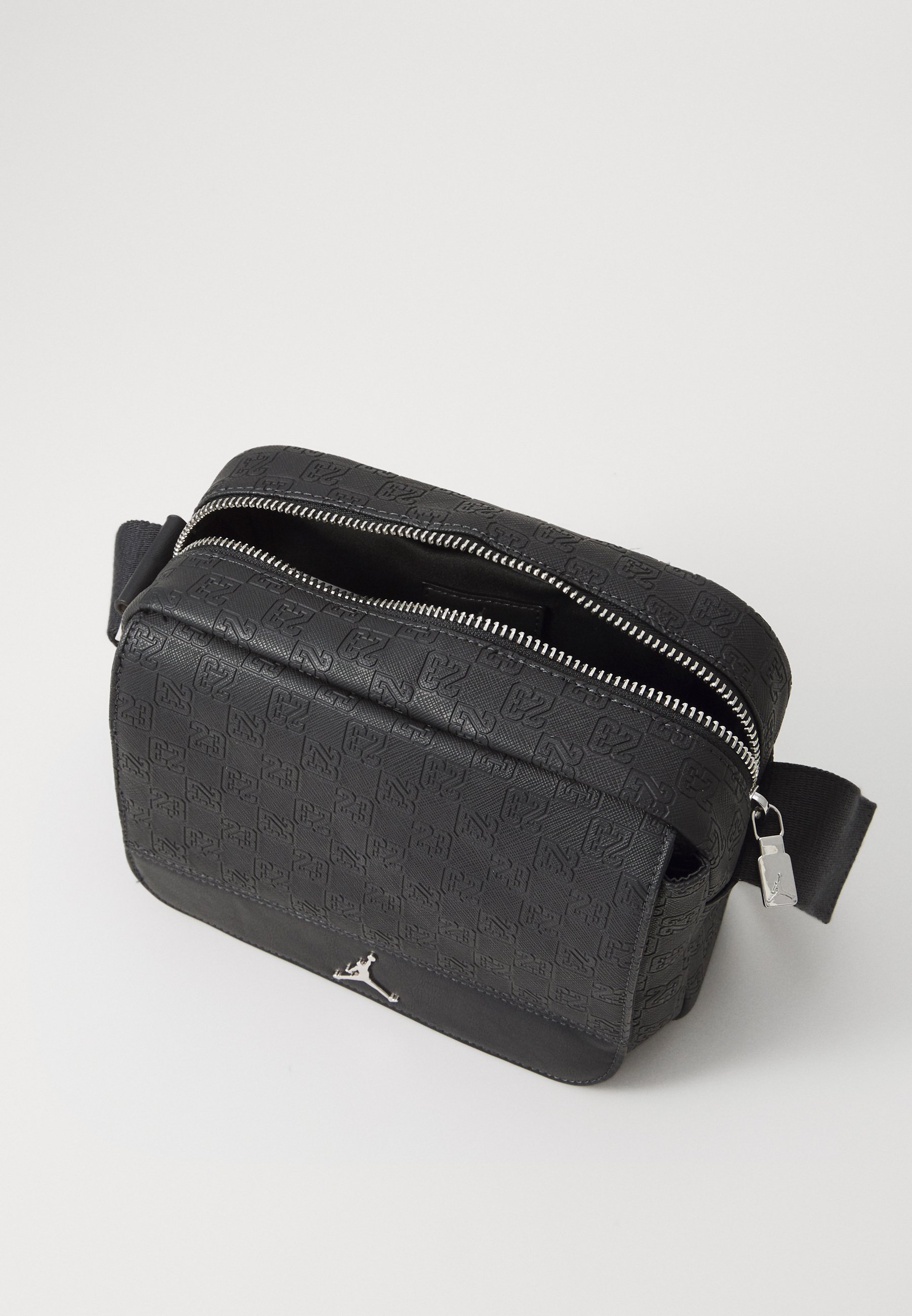Jordan JAM MONOGRAM MINI MESSENGER BAG - Cross body bag - off noir