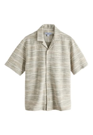 Next, REGULAR FIT - JERSEY TEXTURED SHORT SLEEVE SHIRT  . - Skjorter - green